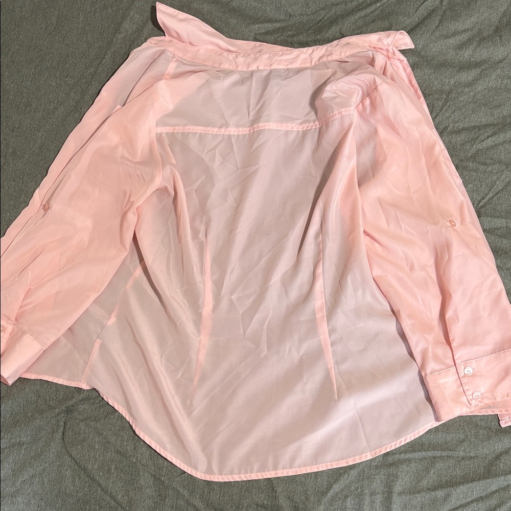 BCX Light Pink Sheer Blouse - Picture 4 of 4
